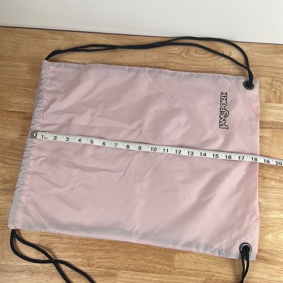 Jansport light pink drawstring backpack - Picture 6 of 11